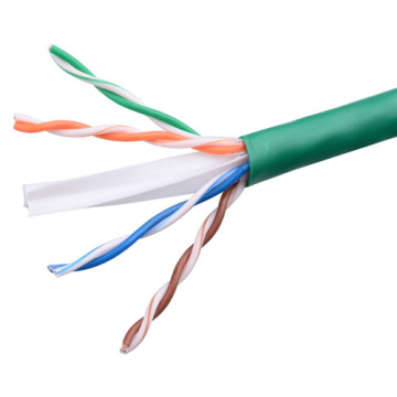 Oxygen-Free Copper UTP CAT6 Green Cable with OEM Pull-out Box